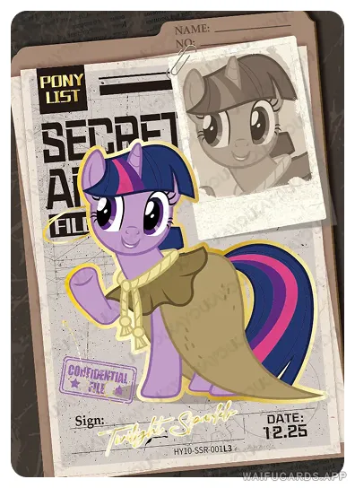 Сумеречная Искорка — SSR #001, MLP-T4W10