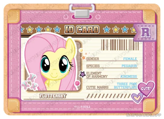 Флаттершай — R #005, MLP-T4W11