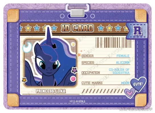 Princess Luna — R #009, MLP-T4W11
