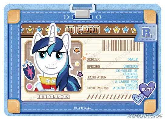 Shining Armor — R #011, MLP-T4W11