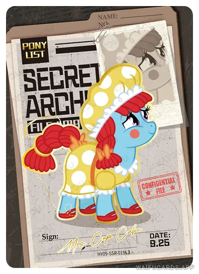 Миссис Кап Кейк — SSR #019, MLP-T4W9